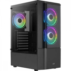Gabinete Gamer Aerocool Quantum Preto RGB Lateral Vidro - 73875