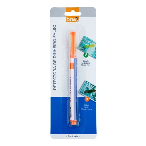 CANETA DETECTORA DE CEDULAS FALSAS BRW