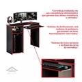 Mesinha Gamer Escrivaninha Preto Vermelho Romar
