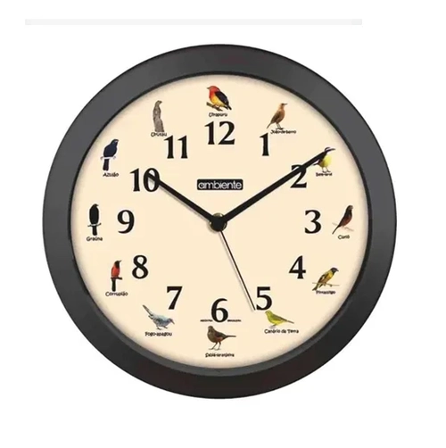 Relógio de Parede Quartz Ambiente 1959 Pássaro