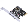 Placa USB Com 2 USB 3.0 + Usb-C Tipo-C PCI-E X1 Com Low Profile - P2U30C31-LP