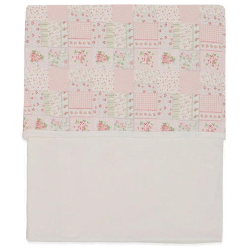 Jogo de Lençol de Berço 3 Peças Suedine Feminino - Patchwork