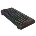 Teclado Gamer Mecanico Redragon Phantom Preto Switch Marrom - K629-RGB PT-BROWN