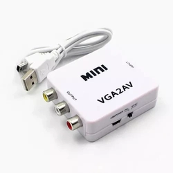 Conversor Adaptador Rca Vga / Av (audio E Video)