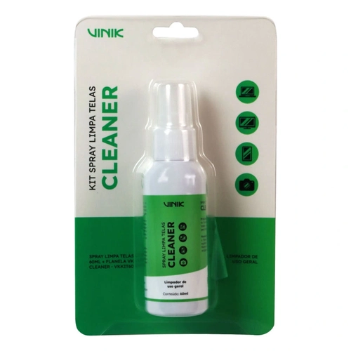 Limpa Telas Vinik VK Cleaner 60ml + Flanela  - VKKIT60