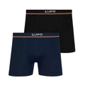 Kit 2 Cuecas Boxer em Microfibra Sem Costura - (Lupo) 0910