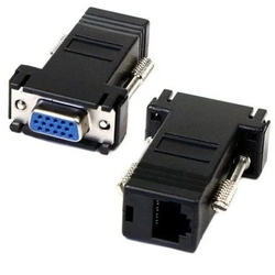 Adaptador Extensor Vga Femea Via Rj45 Até 30m Cat5/cat6 Ref. Em-17