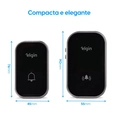Campainha Sem Fio Conjunto Preto