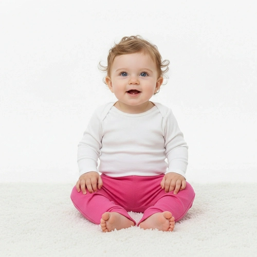 Mijão 100% Algodão Bebê Taita Unissex - Rosa Escuro