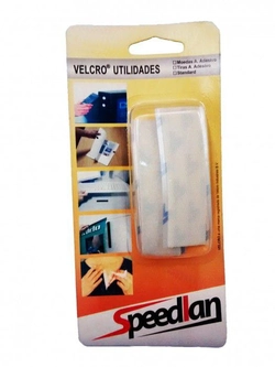 FIXADOR DE CONTATO ADESIVO MACHO+FEMEA 9CM BRANCO