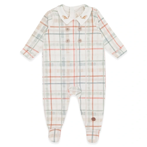 Macacão Manga Longa Estampado com Gola Bordada Suedine Masculino – Dino