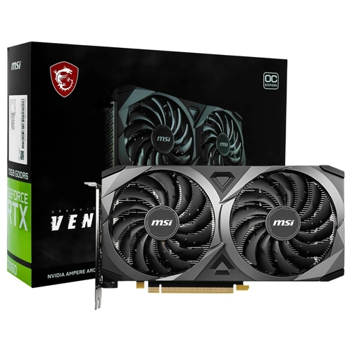 Placa de Vídeo 12Gb GDDR6 192 bits RTX3060 Ventus 2x OC GeForce 3xD-Dort 1xHDMI - MSI