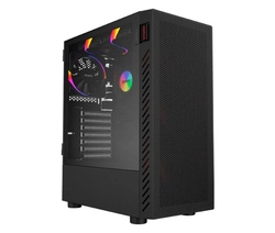Gabinete Gamer Bolter Black Vulcan - Lateral Em Vidro - Pcyes - Gbbvpbr