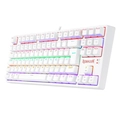 Teclado Gamer Mecânico Redragon Daksa Lunar White Switch Marrom Rainbow - K576W-R PT-BROWN