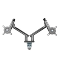 Suporte Articulado C/ Mola para 2 Monitores 17 a 32 C/ 2x USB 3.0 - Cinza - Sm-015gd