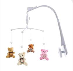 Móbile berço bebê musical ursinho menina - 2471