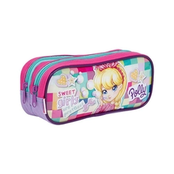 Estojo Esolar 2 Compartimento Polly Pochet - Sestini