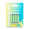 Pilha Alcalina AAA 1,5V 4 Unidades Maxprint
