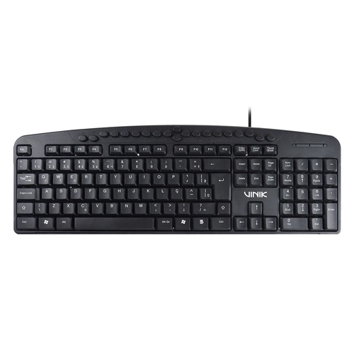 Teclado Usb Multimidia Dynamic 107 Teclas + 20 Teclas Multimidia Abnt2 Resistente à Água 1.8m Preto - Dt141