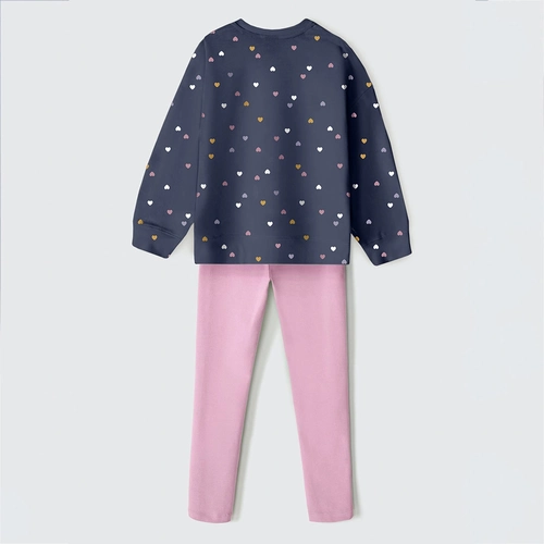 Conjunto de Blusão e Legging Corações Hering - Feminino