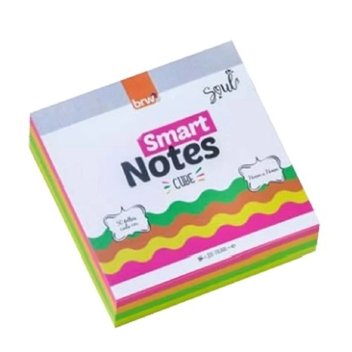 Bloco De Notas – Brw – Smart Notes – 76Mm X 76Mm – Colorido Neon – 200Fls