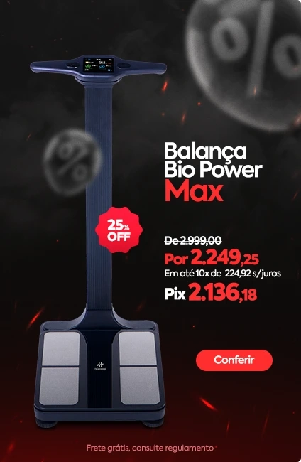 Balanças Bioimpedância Bio Power Ultra - Black Friday
