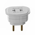 Adaptador Universal 2 Pinos 10a/250v Branco Dn1658