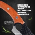 Faca de Corte Carnes e Frutas Olho de Tigre Aço Churrasco Grillrelax