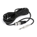 Microfone Com Fio Profissional Ls58 Chumbo, Acompanha Cabo de 5 Metros