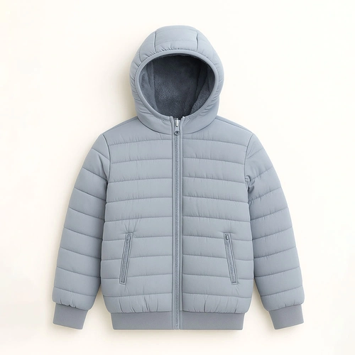 Jaqueta Puffer Infantil Peluciada com Capuz Grand Bazar - Masculina