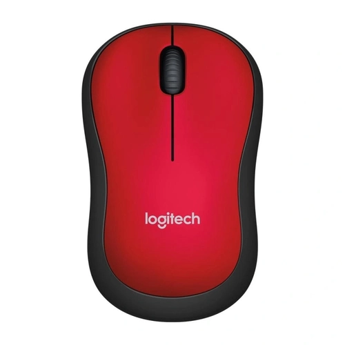 Mouse Logitech M185 Wireless Vermelho - 910-003635-c