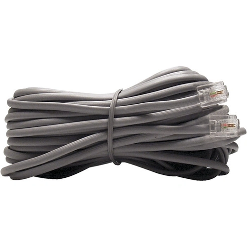 Cabo Extensao Liso Telefone 6x2 10m Cinza Gigasat