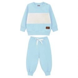 Conjunto Blusão Recortes e Calça Moletom Lik Kids - Masculino