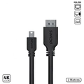 Cabo Pcyes Mini Displayport Macho para Displayport Macho 2 metros Pcyes - Pmddpm-2