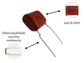 Capacitor Poliéster Bipolar 2M2 x 250V para Tweeter