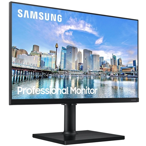 Monitor Samsung 24 Full Hd 75Hz Ips Ajuste De Altura Rotação Inclinação Hdmi Dp Usb Freesync - Lf24T450Fqlmzd