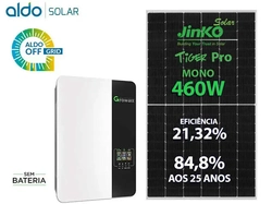 Gerador De Energia Solar Growatt Off Grid Sem Estrutura Growatt Gf 3,68kwp Spf Es 3kva Mppt Mono 120v