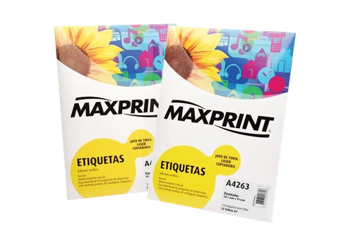 ETIQUETA CD 25G C/25 FOLHAS MAXPRINT