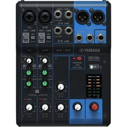 Mesa De Som Yamaha Mg06 6 Canais Bivolt Preta