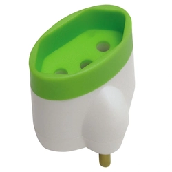 Adaptador Reverso Daneva Dn1632 2p+t 15a 250 Volts Cores Sortidas