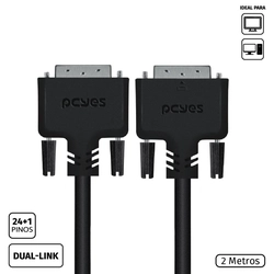 Cabo Dvi-d 24+1 para Dvi-d 24+1 Dual-link 2 Metros - Pddl-2