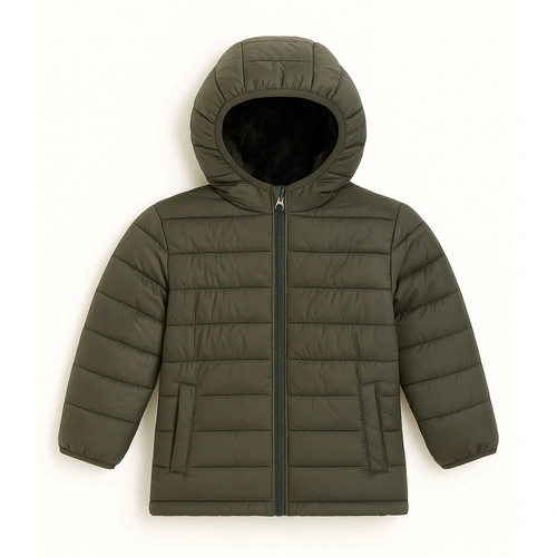 Jaqueta Puffer Peluciada com Capuz Grand Bazar  - Masculina
