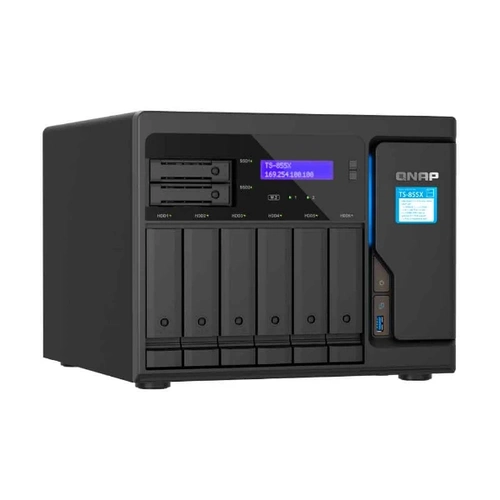 STORAGE NAS QNAP TS-855X-8G-BR 8 Baias (Intel Atom C5125 8C 2.8GHz