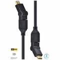 Cabo Hdmi 2.0 4k Ultra Hd 3d Conexão Ethernet Conectores 360° 2 Metros - H20b360-2