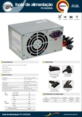 Fonte ATX 200W PX-300DNG com Cabo Cinza K-mex