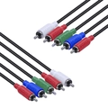 Cabo 5 Rca Macho para 5 Rca Macho Video Componente 2 Metros - P5r-2