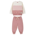 Conjunto Blusão Recortes e Calça Moletom Lik Kids - Feminino