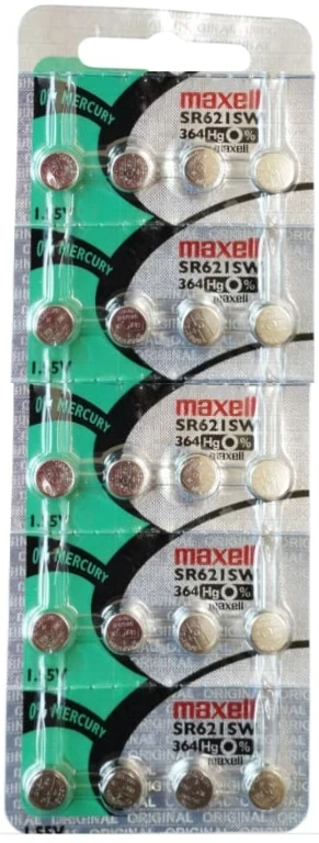 364 = 621 = 620 = 363 = G1 Maxell - 1,55V cartela c/20un.