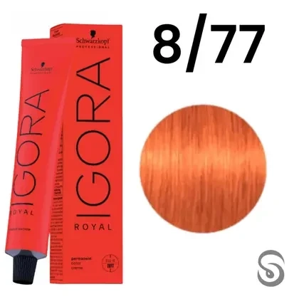 Schwarzkopf Igora Royal Coloração 8/77 Louro Claro Cobre Extra 60ml
