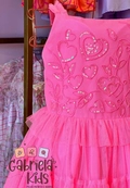 Vestido Bordado Pink com Tule